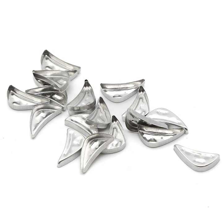 Leakage Prevention Diy Magnetic Eyeshadow Tin Pans Leaf Shape 4.15cm Makeup Tin Pans