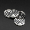Circular Eye Shadow Iron Tin Packaging Pan High Quality Plating Iron Container Magnetic Iron Pan for Makeup Packaging