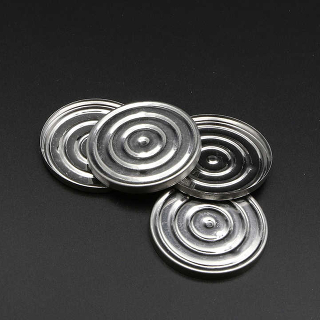 Circular Eye Shadow Iron Tin Packaging Pan High Quality Plating Iron Container Magnetic Iron Pan for Makeup Packaging