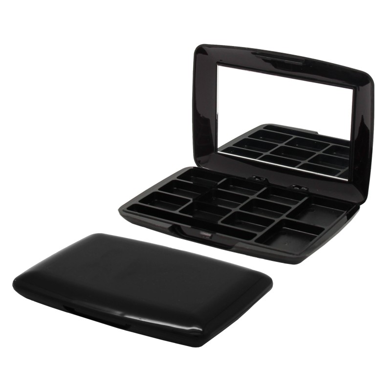 Factory 11 Colors Empty Eye Shadow Pallet Make up Pallets Eye Shadow Case Flip Cover With Mirror wholesale