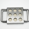 Custom Pattern Label 12 Cavities Heart Shape Mould DIY Eyeshadow Filling Plate Mold Multi Size Aluminum Metal Press Powder Mould