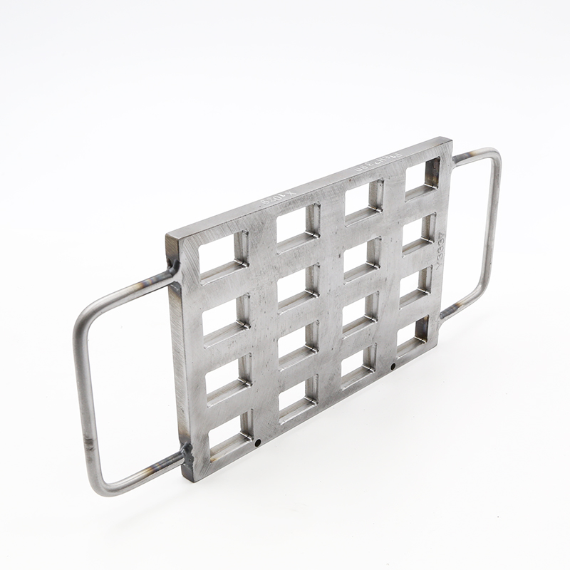 Custom Pattern Label 16 Cavities Rectangle Mould Diy Eyeshadow Filling Plate Mold Multi Size Aluminum Metal Press Powder Mould