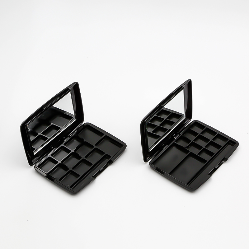 Factory 11 Colors Empty Eye Shadow Pallet Make up Pallets Eye Shadow Case Flip Cover With Mirror wholesale