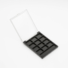 9 Colors for Eyeshadow Palette Empty Makeup Blush Container square Plastic Eyeshadow Palette case in Powder