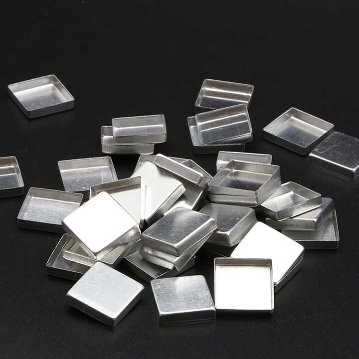 Custom Shape Square 17.4*17.4mm Magnetic Eyeshadow Tin Pans Iron/aluminum Pans Diy Empty Eyeshadow Pans