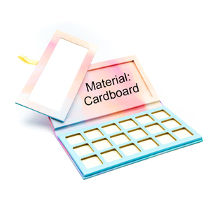 Eyeshadow Palette Label Custom Logo High Pigment Eyeshadow Palette Makeup Tools Paperboard Eyeshadow Palette Packaging