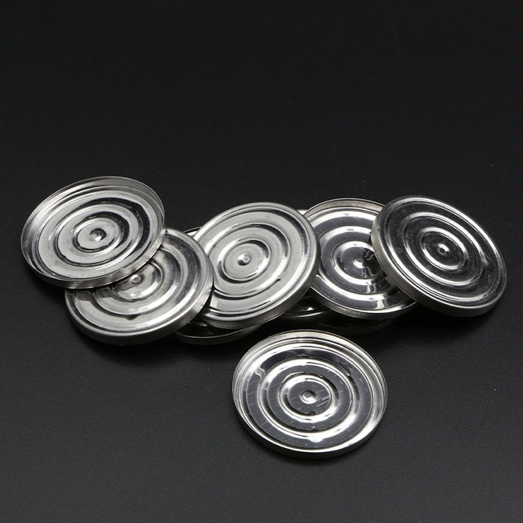 Circular Eye Shadow Iron Tin Packaging Pan High Quality Plating Iron Container Magnetic Iron Pan for Makeup Packaging