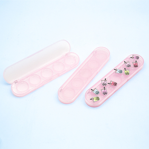 Plastic Compact Cosmetic Packaging Pressed Powder Case Eyeshadow Packaging Empty Palette Transparent Makeup Palette