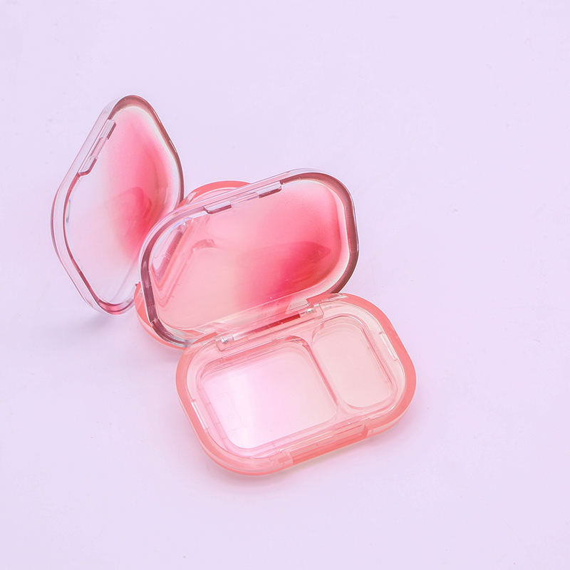 Custom Shape Eyeshadow Palette Flip Cover Buckle Clear Eyeshadow Packaging Cosmetic Cute Eyeshadow Palette Blush Box