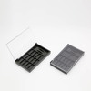 Custom Empty Eyeshadow Palette Case 15 Color Eyeshadow Box With Rectangle Pans Clear Eyeshadow Palette Flip Cover