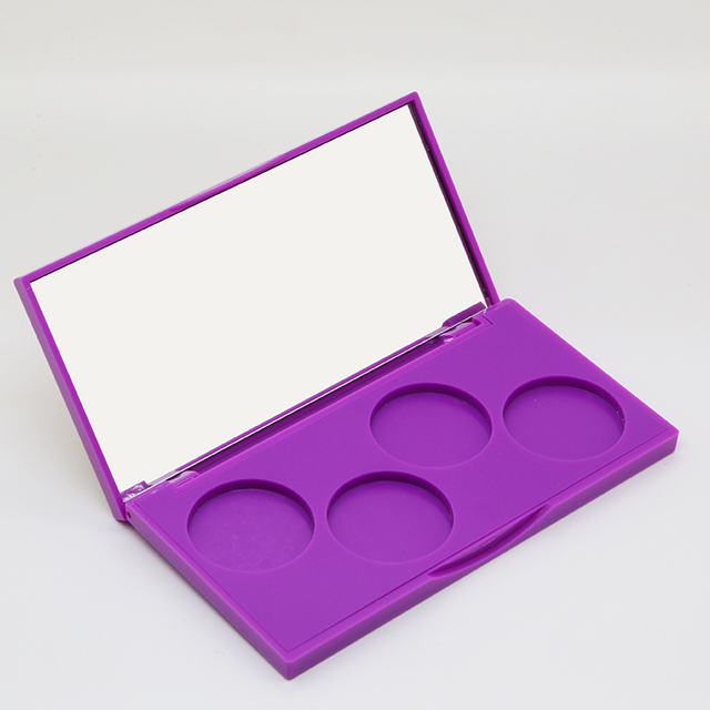 Good Quality 4 Colors Eyeshadow Palette Box Packaging Customizable Cover Sheet Empty Eyeshadow Palette Container