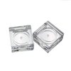 Private Label Custom Your Logo Plastic Clear Eyeshadow Case Packaging Square Cheap Eyeshadow Palette Empty Blush Box