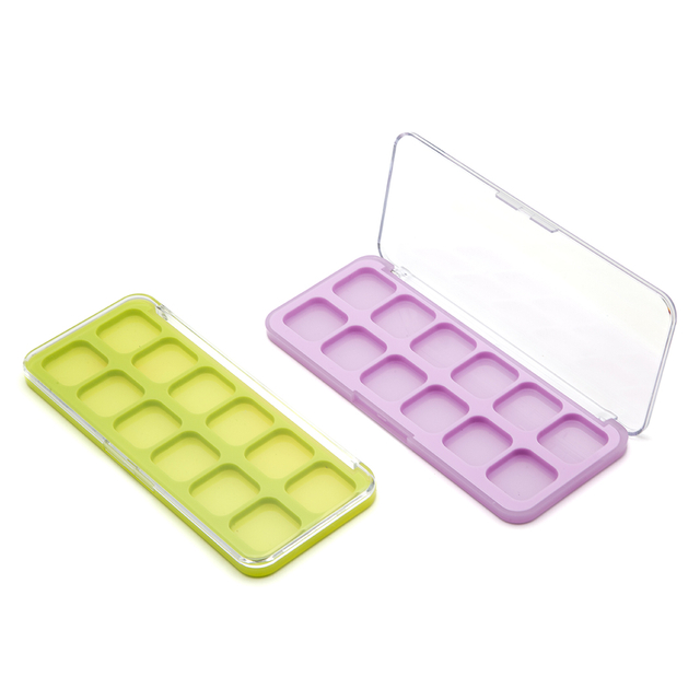 Attractive Price 6 colors Eyeshadow Palette Packaging Plastic Transparent Eyeshadow Palette Packaging Make Your Own Brand