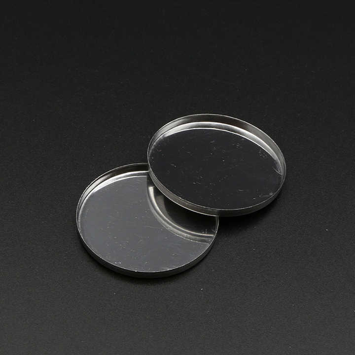 Diy 44 Mm Magnetic Tin Pans Round Iron Tin Makeup Packaging Pan Plating Iron Container Eyeshadow Tin Pans
