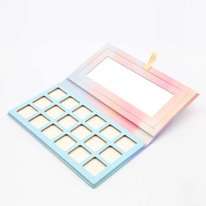 Eyeshadow Palette Label Custom Logo High Pigment Eyeshadow Palette Makeup Tools Paperboard Eyeshadow Palette Packaging