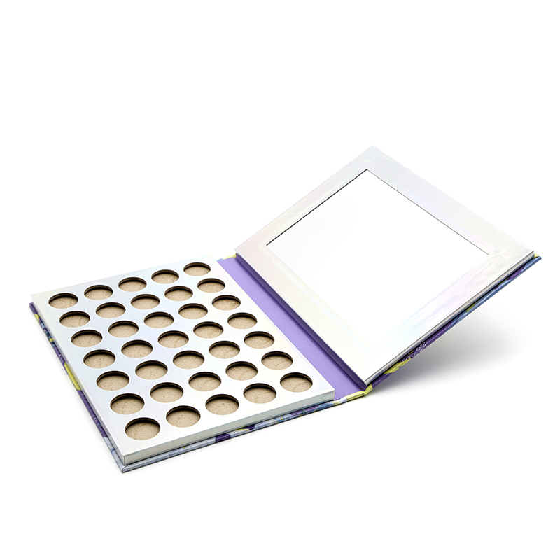 Custom 35 Colors Paper Box Eyeshadow Palette for Blush Empty Eyeshadow Palette Cardboard Paperboard With Mirror