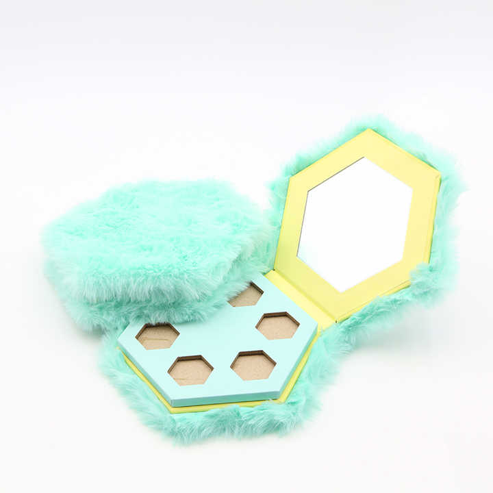 Factory Direct Sales Unique Eyeshadow Palette Customizable Shape Cute Eyeshadow Cardboard Paperboard Palette