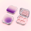 High Quality Eyeshadow Makeup Private Label Logo Custom Transparent Square Custom Logo Oem 4 Color Make up EyeShadow Palette