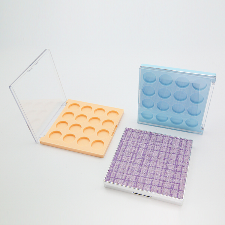 16 Holes Eyeshadow Elegant Square Case Cosmetic Palette Empty Eyeshadow Case Compact Case