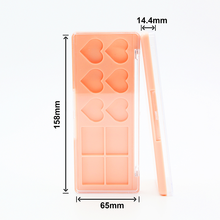 Custom Eyeshadow Makeup Packaging Containers Durable Using 10 Color Empty Cosmetic Packaging Eyeshadow