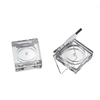 Private Label Custom Your Logo Plastic Clear Eyeshadow Case Packaging Square Cheap Eyeshadow Palette Empty Blush Box