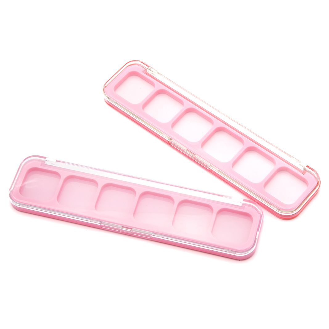 Attractive Price 6-18colors Eyeshadow Palette Packaging Plastic Transparent Eyeshadow Palette Packaging Make Your Own Brand