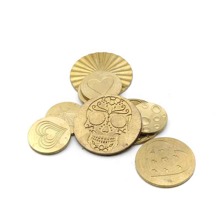 Custom Superior Quality Eye Shadow Pressing Tool Copper Cosmetic Powder Pressing Plate for Eyeshadow Molding Tool