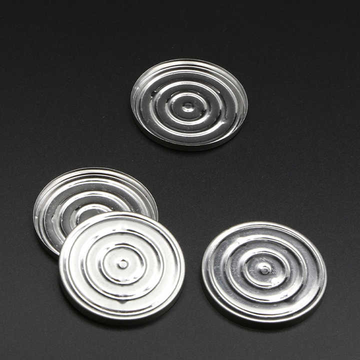 Circular Eye Shadow Iron Tin Packaging Pan High Quality Plating Iron Container Magnetic Iron Pan for Makeup Packaging