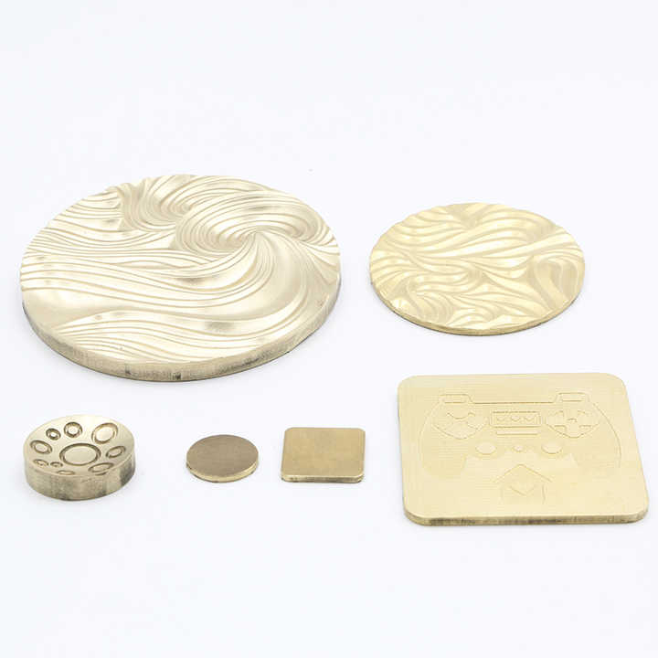 Square Embossing Powder Pressing Cooper Sheet Custom Powder Pressing Plate Cosmetics Mold Mould