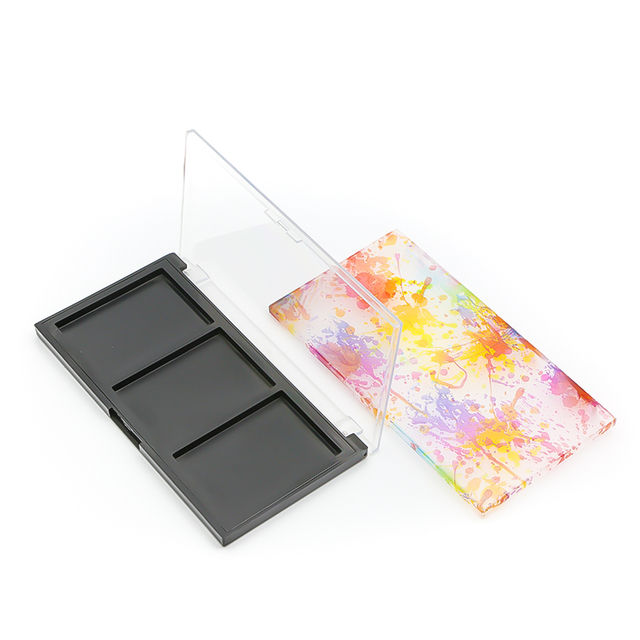  Custom 8 Colors Logo Transparent Flip Cover Sheet Eyeshadow Palette Eyeshadow Empty Palette Case