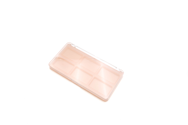 6 colors Wholesale Custom Empty Makeup Eyeshadow Container Palette Plastic Eyeshadow Palette Private Label
