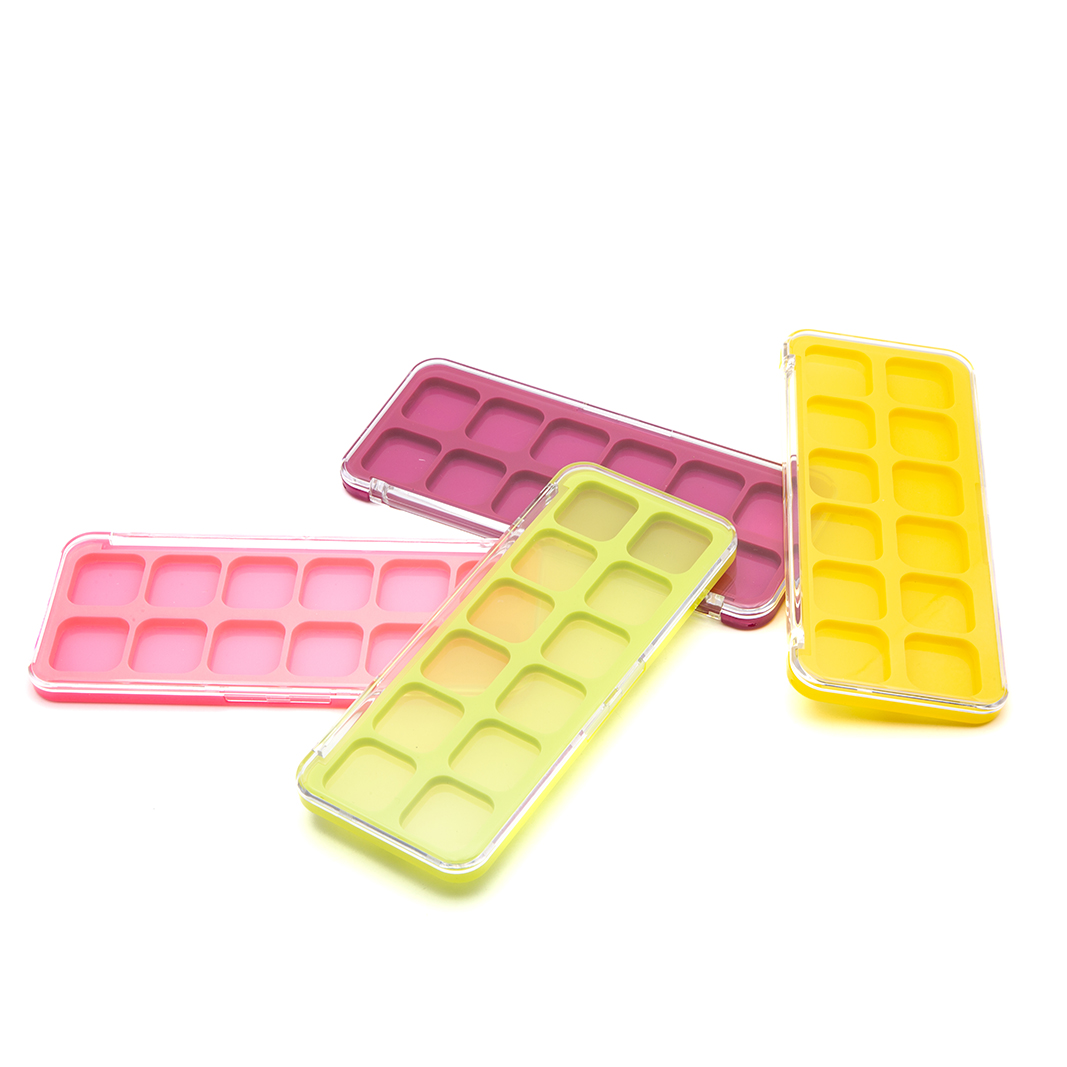 Attractive Price 6 colors Eyeshadow Palette Packaging Plastic Transparent Eyeshadow Palette Packaging Make Your Own Brand