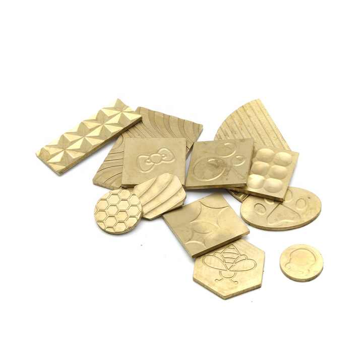 Custom Superior Quality Eye Shadow Pressing Tool Copper Cosmetic Powder Pressing Plate for Eyeshadow Molding Tool