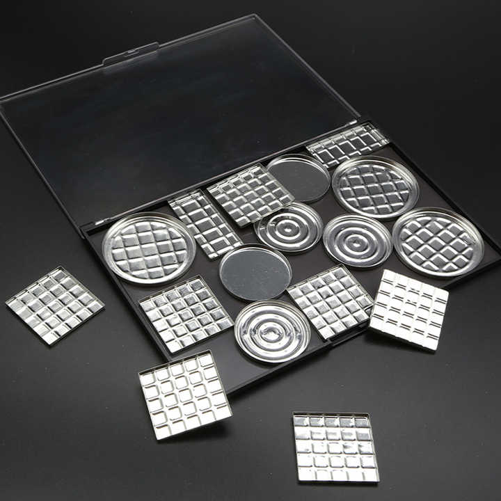 DIY 42 mm Circular Eye Shadow Iron Tin Packaging Pan High Quality Plating Iron Container Magnetic Iron Pan for Makeup Packaging