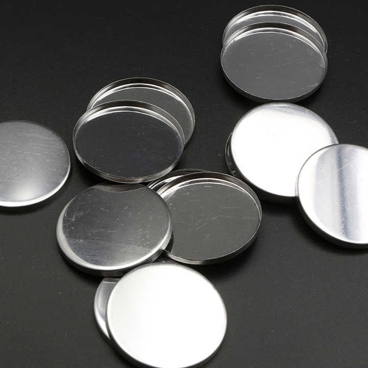 Diy 44 Mm Magnetic Tin Pans Round Iron Tin Makeup Packaging Pan Plating Iron Container Eyeshadow Tin Pans