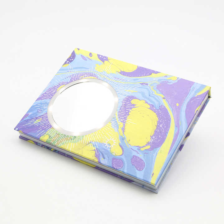 Custom 35 Colors Paper Box Eyeshadow Palette for Blush Empty Eyeshadow Palette Cardboard Paperboard With Mirror