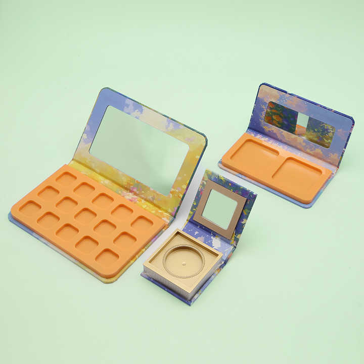 Eyeshadow Palette Wholesale Cosmetic Powder Empty Eyeshadow Makeup Case Make up Eye Shadow Palette Paper Box Cardboard