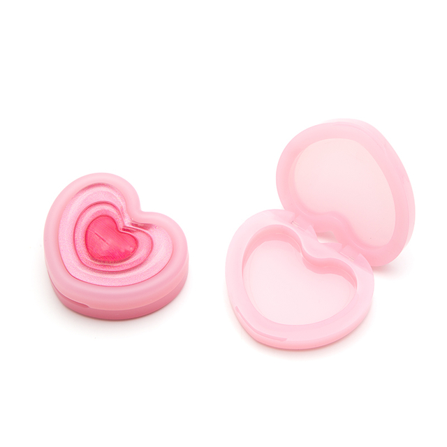 1 Color Empty Round Plastic Eyeshadow Sample case in Stock clear Eyeshadow Palette travel eyeshadow palette supplier
