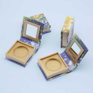 1 Grid Empty Plastic Cosmetic Packing Box Multicolor Eyeshadow Packaging Box Printing Logo Cardboard Paperboard