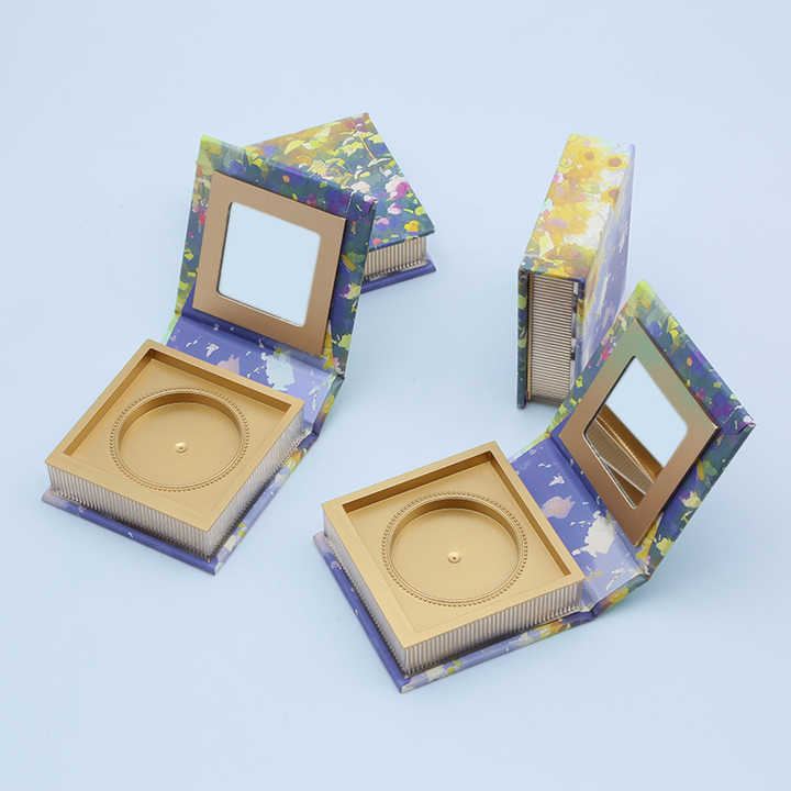 1 Grid Empty Plastic Cosmetic Packing Box Multicolor Eyeshadow Packaging Box Printing Logo Cardboard Paperboard