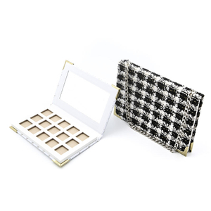 Customized Black Makeup Packing Box Empty Square Wholesale Eyeshadow Cardboard Paperboard Palette