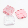 High Quality Eyeshadow Makeup Private Label Logo Custom Transparent Square Custom Logo Oem 4 Color Make up EyeShadow Palette